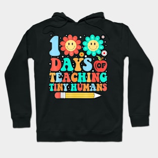 100Th Day Of School Teacher Kids 100 Days Of Teaching Hoodie